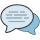 Chat message bubble icon